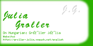 julia groller business card
